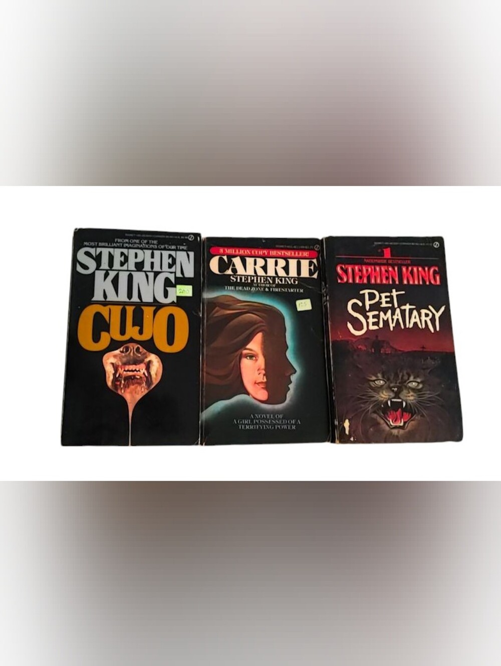Vintage Stephen King Horror Paperback Lot Carrie Cujo Pet Sematary 80s 90s Books - Picture 2 of 9